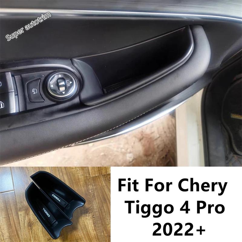 Car Front Door Armrest Storage Box Pallet Container Phone Holder Tray Interior Accessories For Chery Tiggo 4 Pro 2024