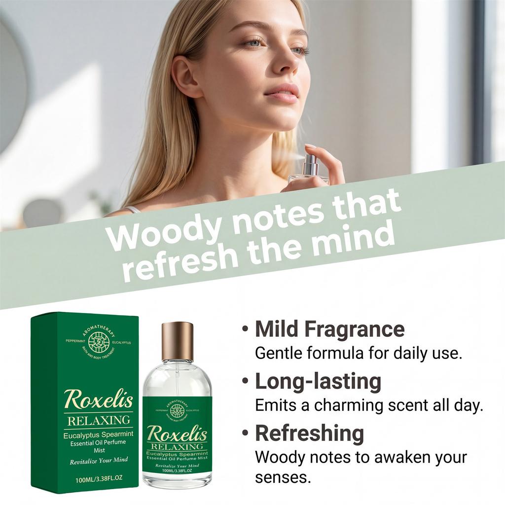 Eucalyptus Mint Fragrance Spray 100ml Fresh Scent Daily Travel Natural Aroma Mint Perfume