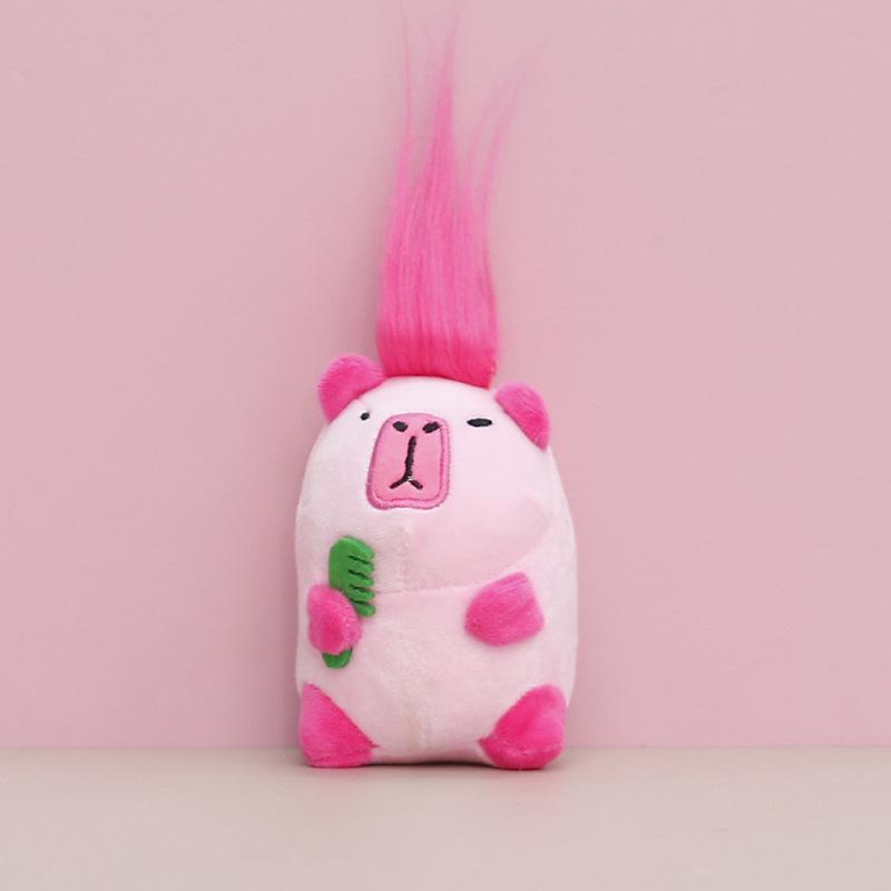 Capybara Plush Toy - Cute Rodent Doll Gift with Mini Pendant