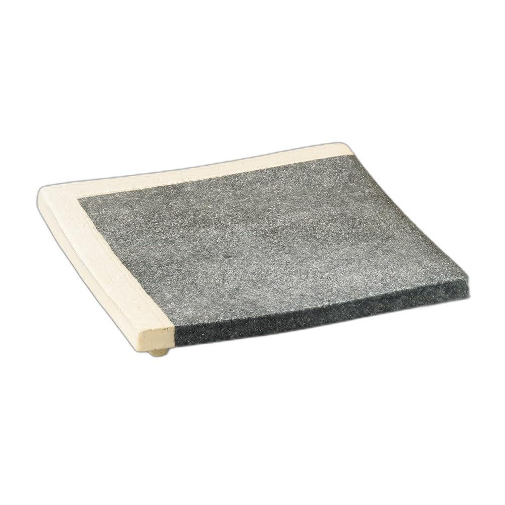 

Black square plate with white with legs Square plate kiln-fired lacquerware, 6.6cm, [20×20×3.3cm]