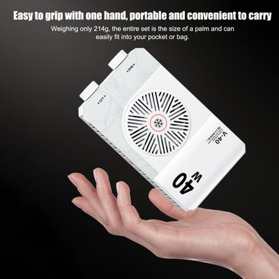 40W LED Camera Fill Light with Tripod Portable Lightweight 4400mAh Rechargeable Adjustable 1/4-Inch Thread Video Shoot Photography Handheld Fill Lamp