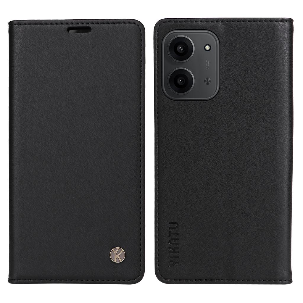 For Xiaomi Redmi 15C 4G (173mm) Phone Cases YIKATU Magnetic Closure PU Leather Mobile Cover