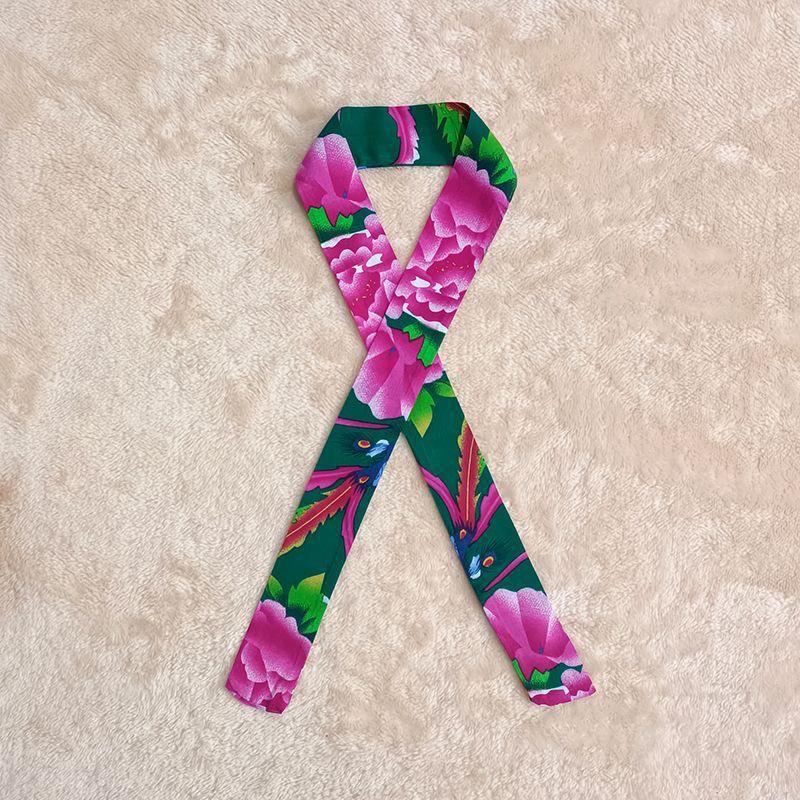 Nordöstliches ethnisches florales Bandana: Frühling-Herbst Hip Hop Quadratisches Halstuch