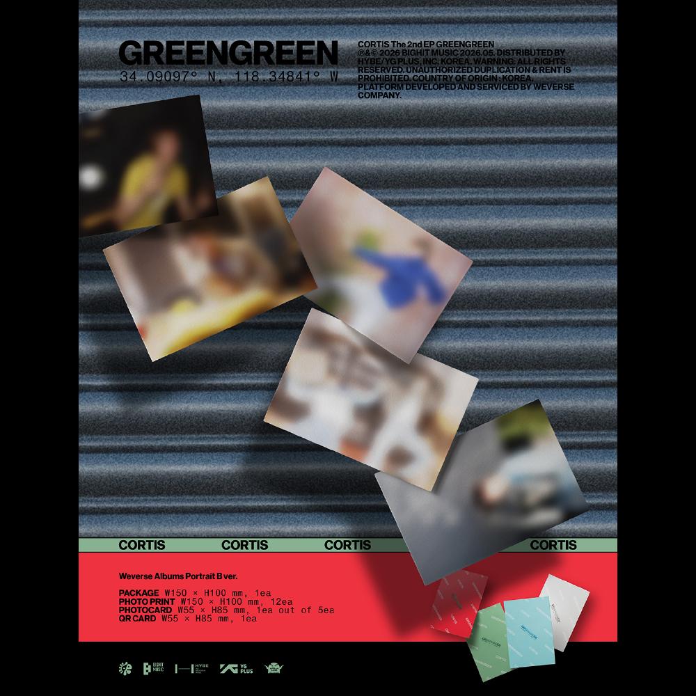 Pre-order CORTIS The 2nd EP GREENGREEN Album Weverse Albums ver. & SHOP POB