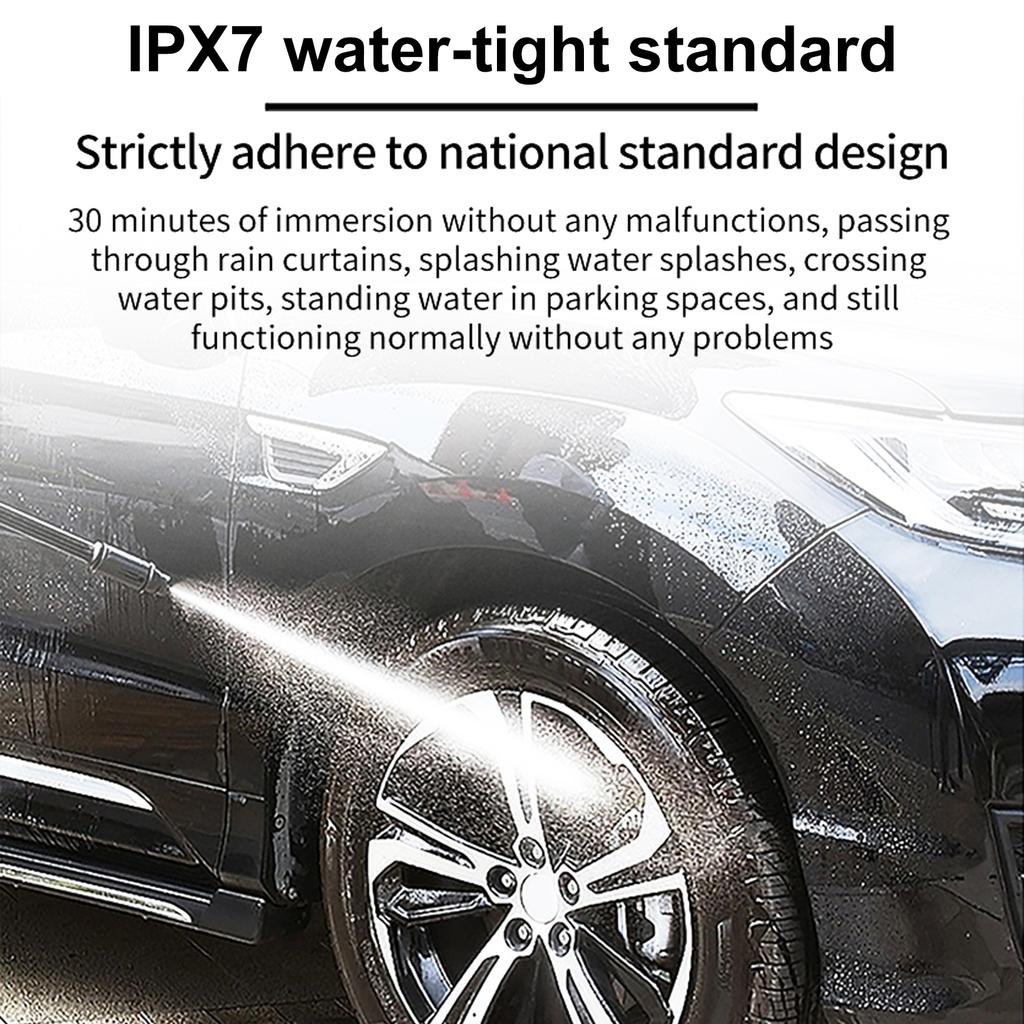 Tire Pressure Monitor with 4 External Sensors LCD Display Solar and Type-C Charging Temperature for Car SUV Off-Road Vehicle