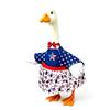 23 Inch Patriotic Goose Costume with 250th Anniversary Star and Stripe Print Dress Shirt for 4th of July Celebration
