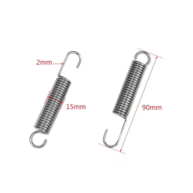 2mm Wire Diameter 90mm Length Tension Spring 2Pcs Heavy Duty Pruning Shears Spare Spring Garden Scissors Replacement Accessories 2mm