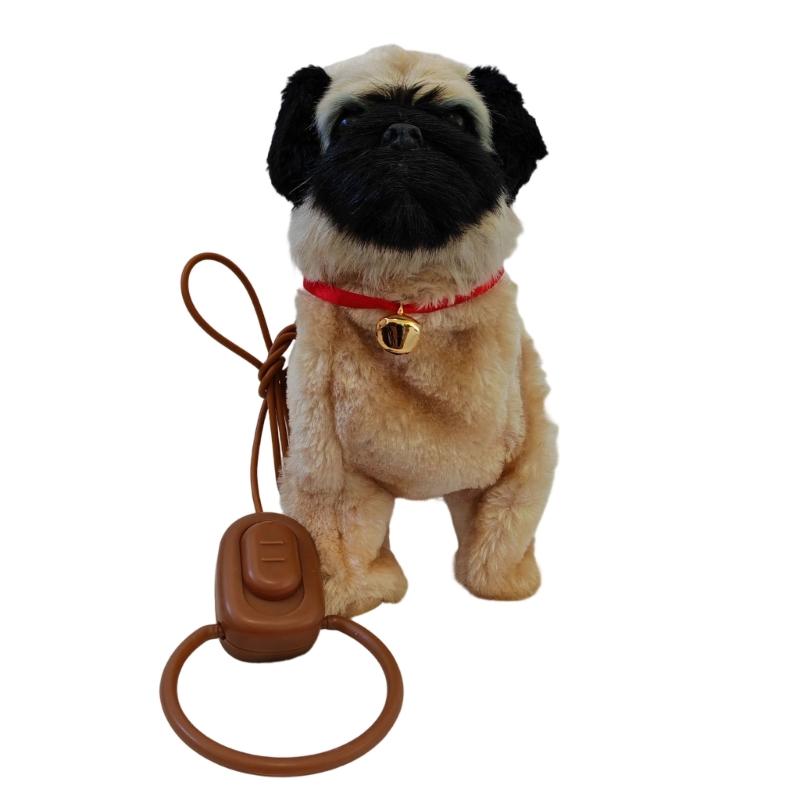 Electric Plush Dog Toy Sing Walk Respond Touch Walking Singing Electric Dog Toy for Interactive Fun Children Pet Lover