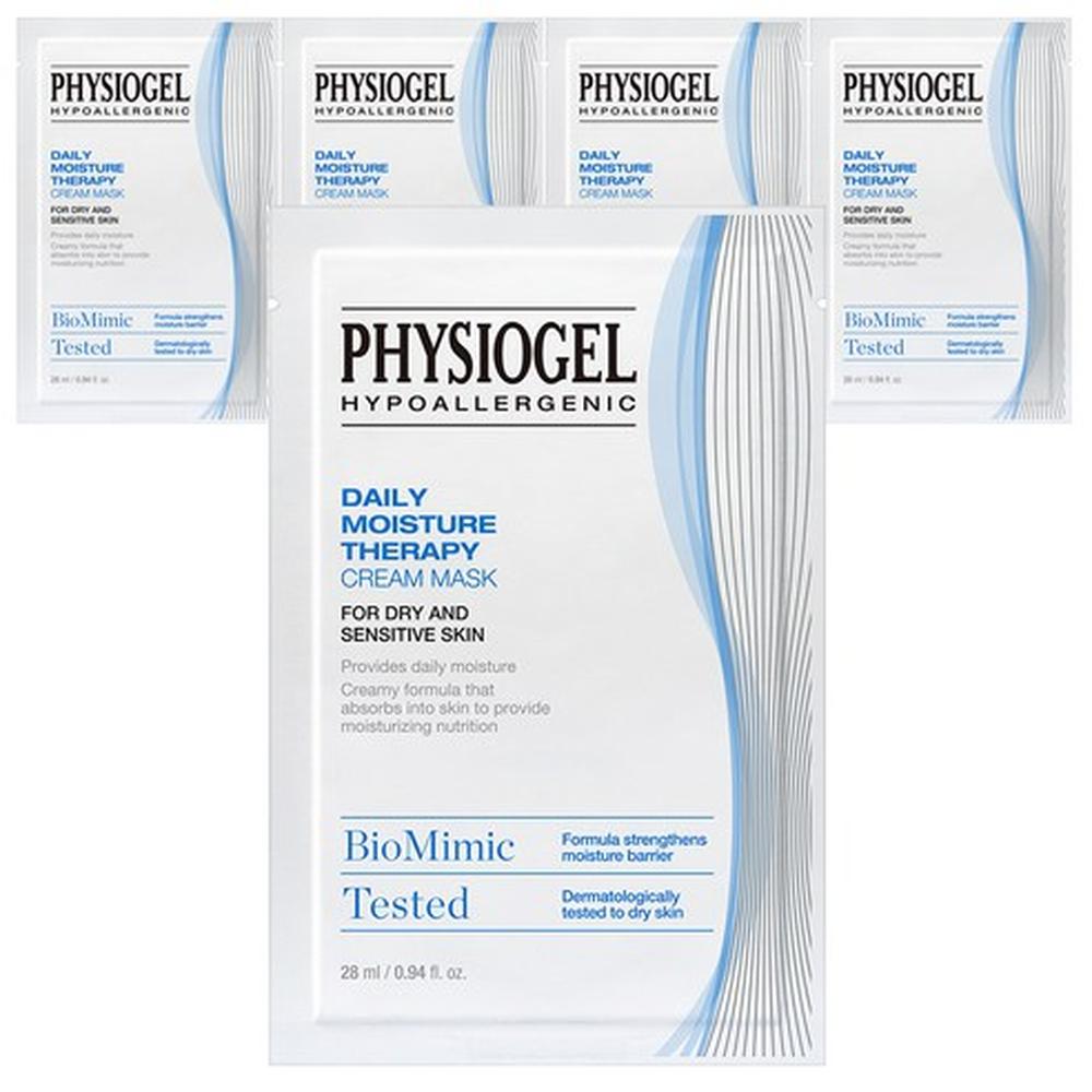 Physiogel Ежедневная увлажняющая кремовая маска 5 шт. Глубокое увлажнение, питание, корейская 5pcs