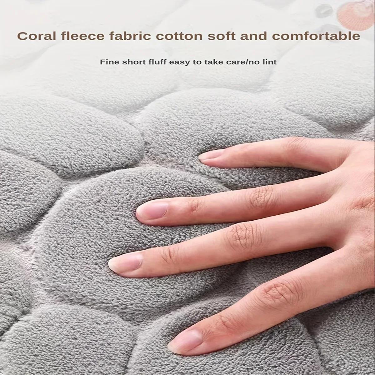 New Curved bathroom mat thickened shower room absorbent door toilet bathroom non-slip dirt-resistant entrance  bathroom mat set nero