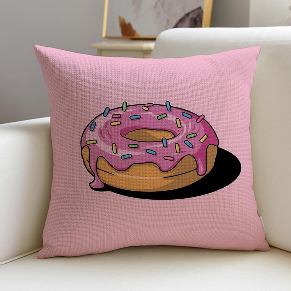 Sugary ddonutS Cushion Cover Pcs Linen Throw Pillow Covers X X Modern Home Decor