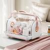 Baby Bottle Storage Box with Lid Dustproof Drying Rack Plastic Cabinet   for Toddler Tablewares