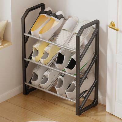 Simple Creative Shoe Cabinet Organizer Storage Racks Home Indoor Multi-Layer Floor-Standing Space Storage Saving For Living Room