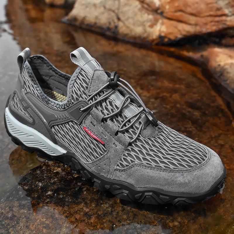 Men Sneakers New Breathable Mesh Casual Shoes Comfortable Lightweight Summer Men Shoes Walking Driving Shoes Men Flats Sneakers