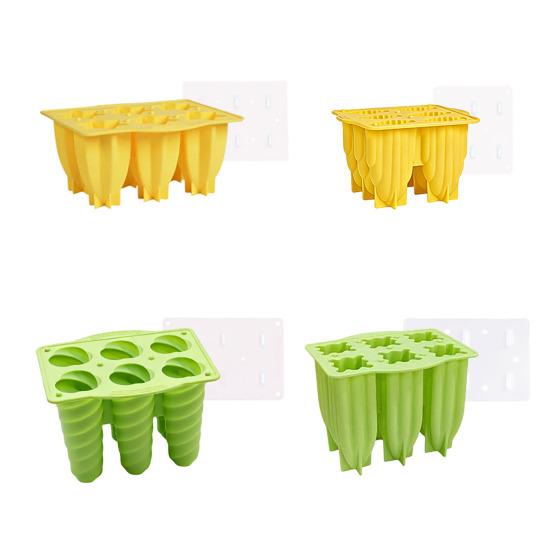 Silicone Popsicle Mold with Lid Handle Easy-Release Ice Pop Maker for DIY Treats BPA-Free Dishwasher Safe Fun Summer Kitchen Tool for Kids Adult