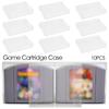 10pcs Accessories Game Card Storage For SNES Protective Sleeve Game Cartridge Case Cartridge Display Protector For N64
