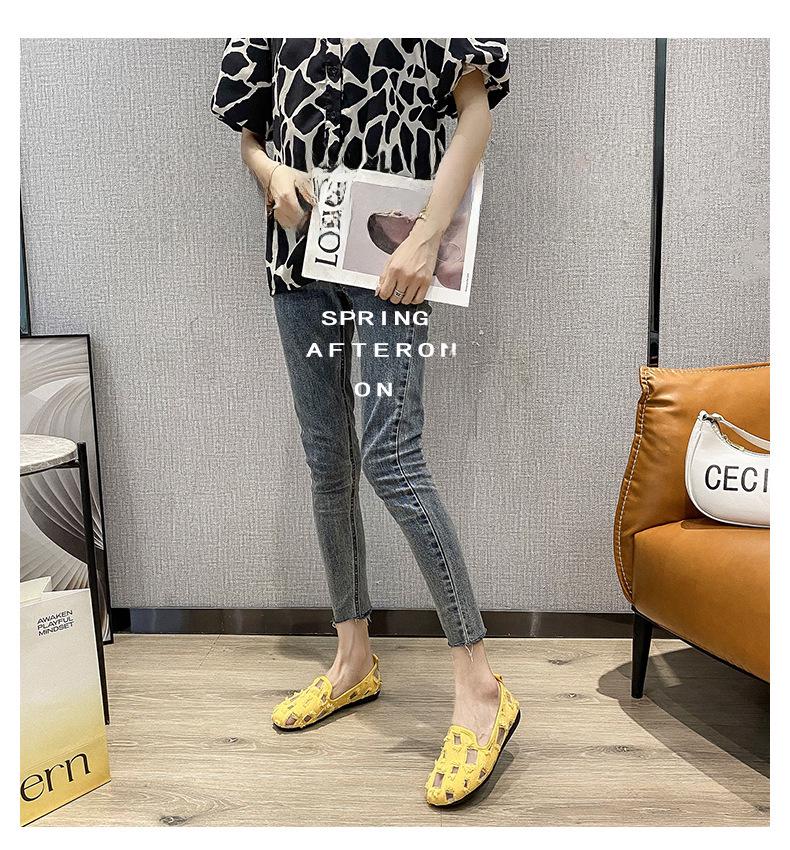 2023 Women's Summer Mesh Slip-On Flats: Soft Sole, Shallow Mouth, Lightweight Moccasins