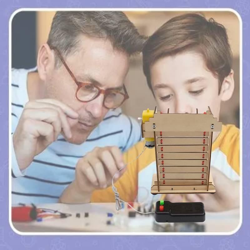 Grundlagen-Wissenschaftsexperimentierkasten DIY Elektrisches Rolltor Kleine Produktion Pädagogisch Klein Handgemacht Dampf Pädagogische Ausrüstung Fabrik