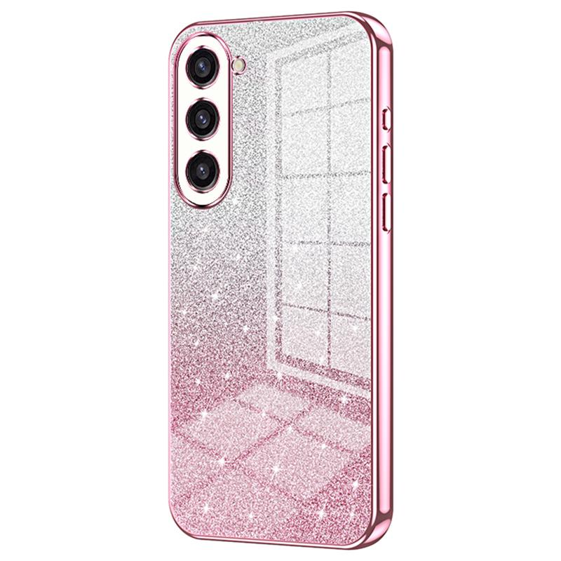 

For Samsung Galaxy S23+ Case Electroplating Precise Cutout Phone Guard Cover Pink