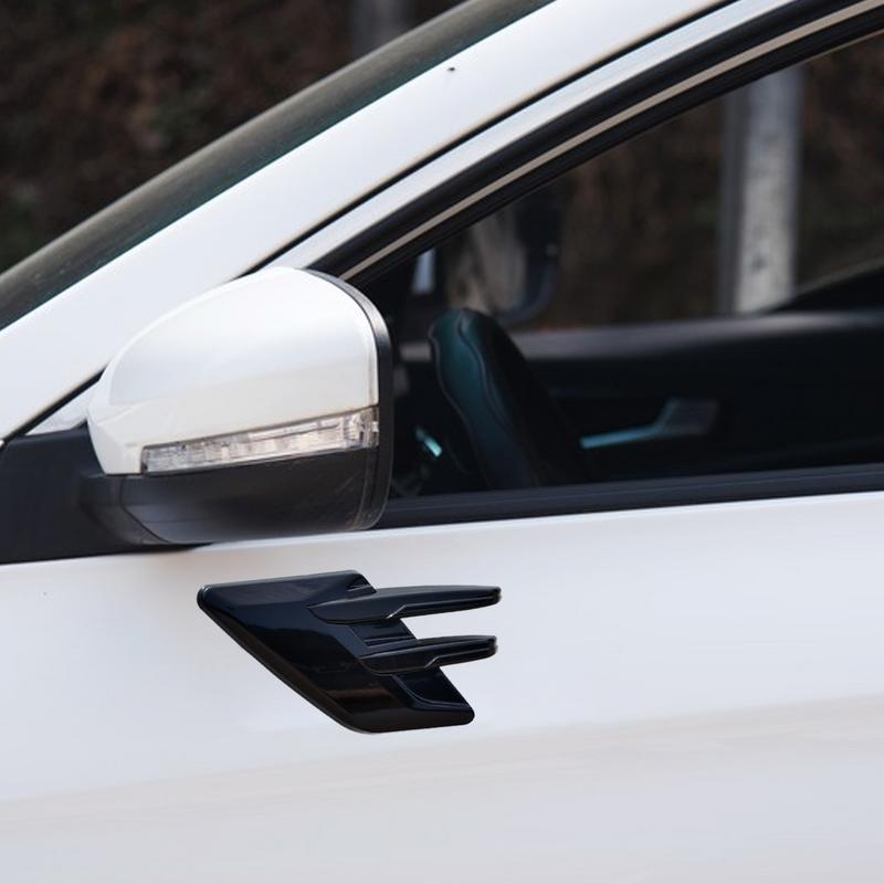 For General Car Shark Gills Car Hood Stylish Simulation Cover Trim Strong Adhesive Simulated Ventilation Cover Outlet Trim