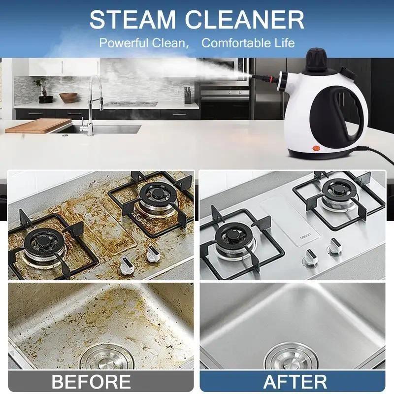 1050W High Power Multipurpose Portable Pressure Steamer Cleaning Kit Household Handheld Steam Cleaner
