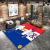 World Cup Football Pattern Square Carpet,Area Rug,Carpet Rug for Living Room Bedroom Sofa Playroom Decor,Non-slip Floor Mat,Holiday Birthday Gifts