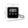 Long Probe Digital Food Thermometer Timed Waterproof Grill Temperature Tester Battery-powered Convertible Units