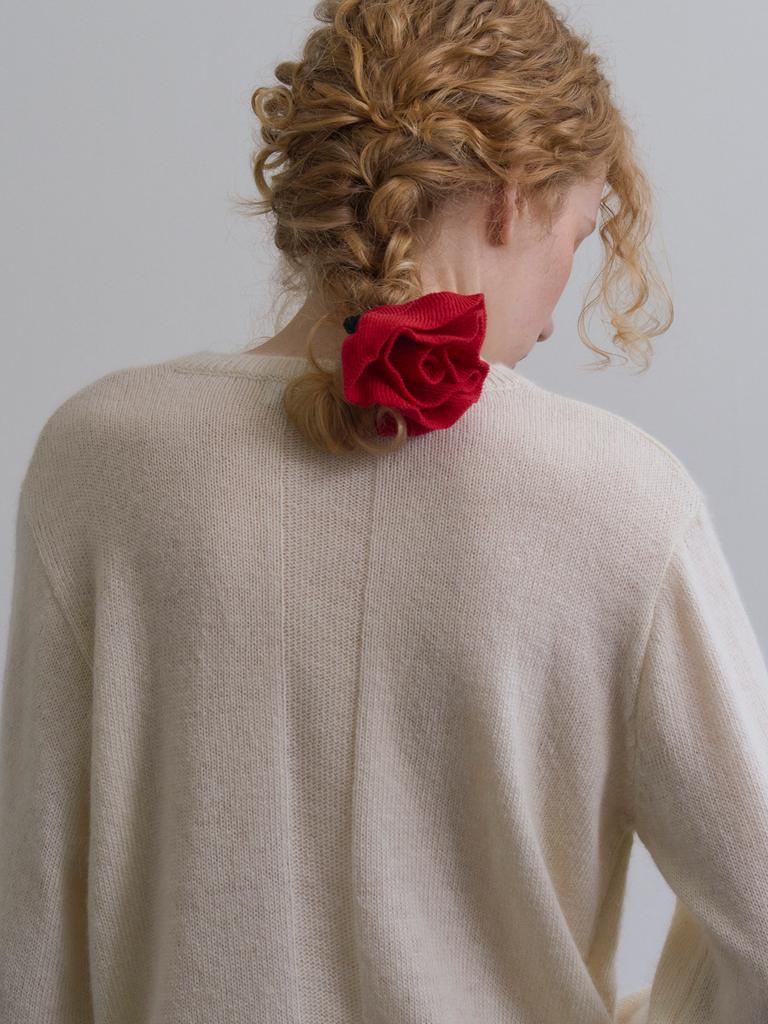 TINKNIT Alpaca Heartline Knit_Cream