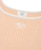 COVERNAT WOMAN Rib Sleeveless Knit Salmon