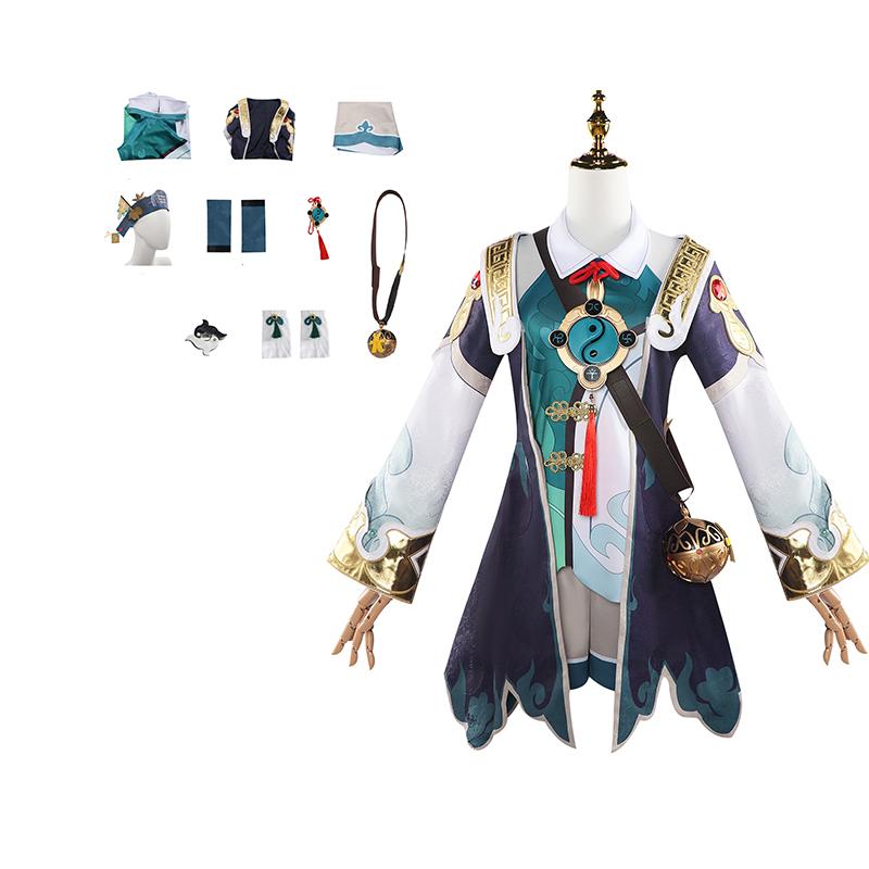 

Honkai Star Rail Хуохо Косплей Костюм Одежда Реквизит Женское Платье Вечеринка Наряд XS