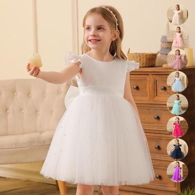 Girls' Princess Puffy Skirt: Summer Formal & Wedding Dress