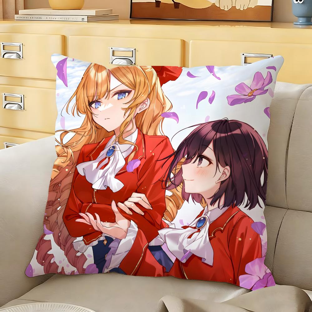 

Watashi no Oshi wa Akuyaku Reijou Cushion Cover Soft Durable Reversible Pillow Cover Home MultiScene Daily Comfort Pillowcase 30X30cm