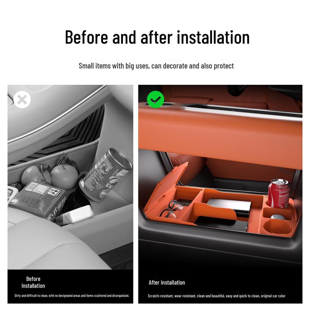 Essential Silicone Pad for Ideal L9 Center Console Lower Storage Box Modification