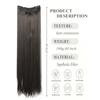 Damen Clip-In Haarverlängerungen, Mehrlängen Ombré Synthetische Haarsträhnen für tägliche Pferdeschwanz-Zopf-Frisuren