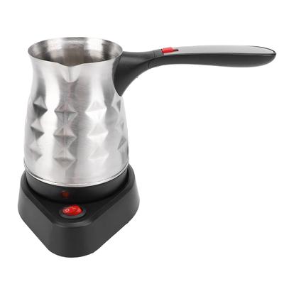 Haşlanma Önleyici Saplı Elektrikli Türk Kahve Makinesi 500ML Kapasite 600W Hızlı Isıtma Paslanmaz