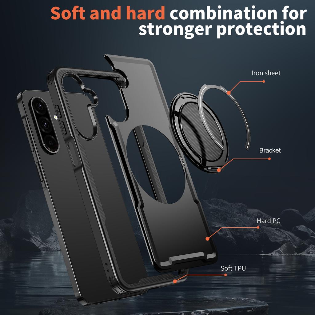 For Samsung Galaxy A26 5G Case Compatible with MagSafe TPU+PC Kickstand Phone Cover