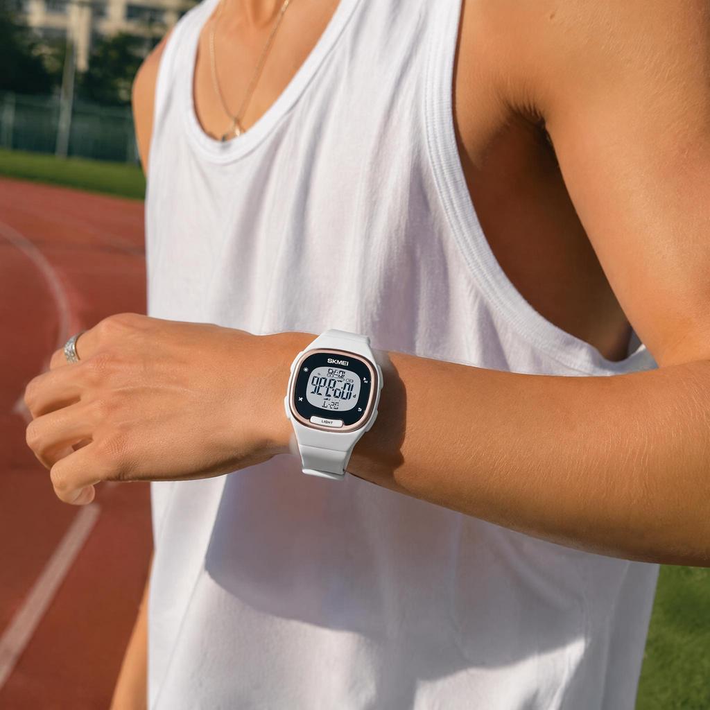 Unisex Digital Watch SKMEI Square Rose Gold Retro 1959
