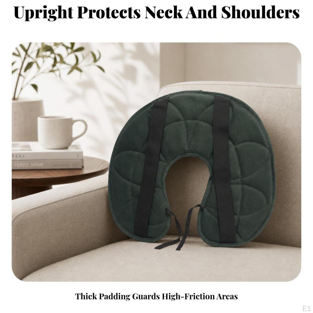 Padded Shoulder Pad with Neck Guard | Thick Quilted Construction, Guard, for Work