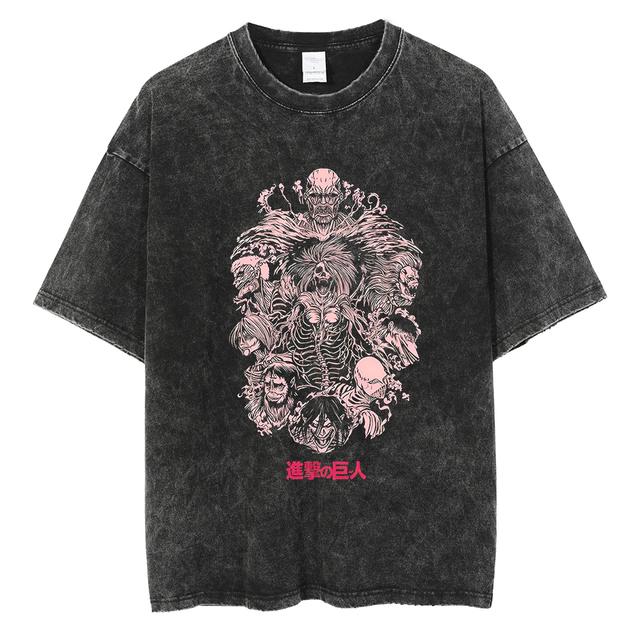 Levi Ackerman Attack on Titan Cotton Harajuku T-Shirt 4XL