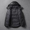 Chinese Size Thick Men Leather Jacket Hood Warm Down Coat Winter Long Down Jackets Genuine Cow Leather Coats Mens Clothing