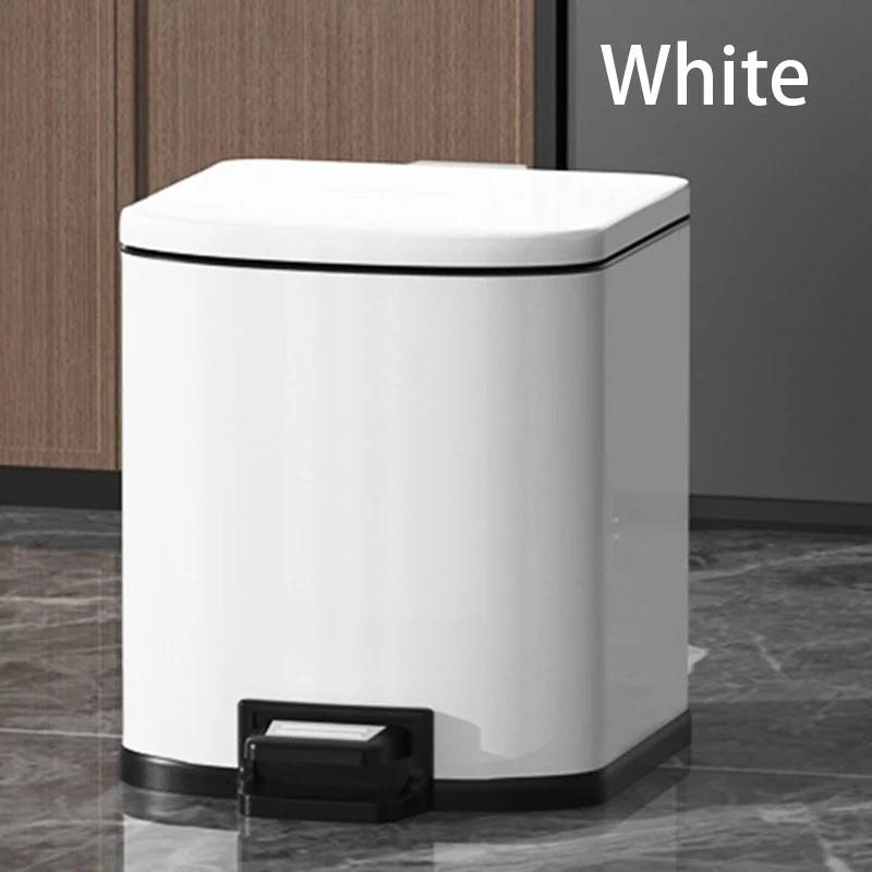 Kitchen Waste Bins Stainless Steel Wastebin Foo Waste Disposal Baskets Anti Odor Garbage Bin Office Wastebasket Large Capacity