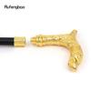 Golden Kylin Leopard Fashion Walking Stick Decorative Cospaly Vintage Party Fashionable Walking Cane Halloween Crosier 93cm