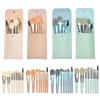 8-Piece Mini Makeup Brush Set, Macaron Portable Morandi Color for Eyeshadow