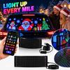 Pegatina Navideña para Coche con Pantalla Suave Flexible, Portátil y Editable para Decoración de Coche
