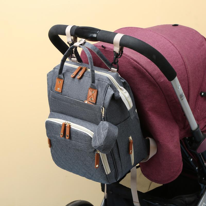 New Mommy Bag, Portable Backpack, Large Capacity Can Be Hung In the Stroller, Mother Bag, Multi-compartment Mother and Baby Bag.