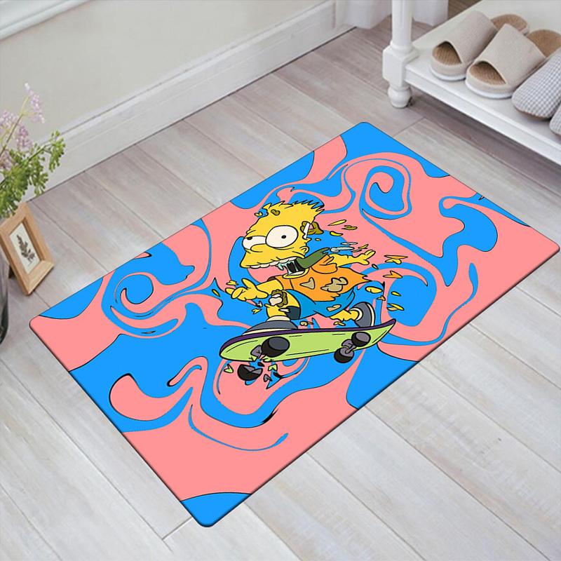 The Simpsons Area Rug - Soft & Durable For Living Room , Bedroom , And Outdoor Use - Hand Washable Polyester Floor Mat 60cm by 90cm