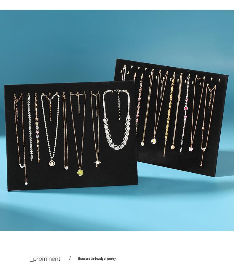 Gold Hook Jewelry Display Stand for Necklaces and Bracelets
