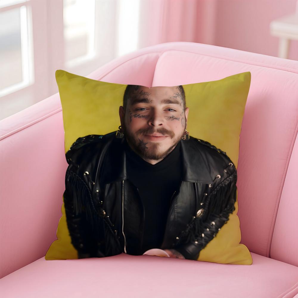 P-Post Malones Singer Hot Cushion Cover Comfortable Reversible Pillow Cover Ideal For Car Sofa Bedroom & Beyond