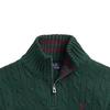 Polo Ralph Lauren Solid Color Logo Embroidered Cable Knit Turtleneck Sweater Kids Sweater Green 323868894-016