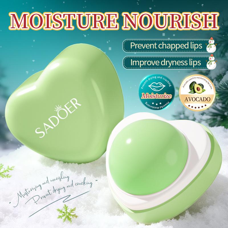 Christmas Lip Balm 5.8g Avocado Vaseline Moisturizing Nourishing Lip Balm Skin Care Products